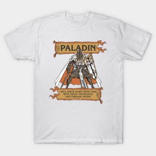 Tabletop RPG Paladin - Devine Smite And Furious Anger T-Shirt